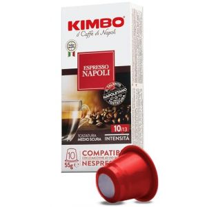 KIMBO napoli - 100 Capsules Compatibles avec les Machines Nespresso®*- Intensité 10 (Tdistribuzione, neuf)