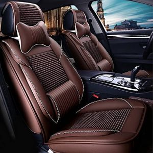 JoyRozTek Housse de si&egrave;ge Auto pour Hyundai Kona 2016-2026 5 Places, Ensemble Complet de Protection Toutes Saisons, avec Dossier et Appui-t&ecirc;te int&eacute;gr&eacute;s Caf&eacute;&zwnj; (JoyRozTek, neuf)