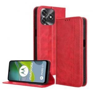 PEIYE Coque pour Honor X5c Plus, &Eacute;tui Flip en Cuir PU, Housse (Cover Case) Antichoc avec Porte-Cartes, Fermeture Magn&eacute;tique, Fonction de Support - Rouge (Zanwon, neuf)