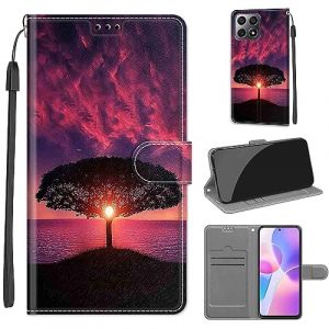 SIENIANLINE Coque pour Honor X8 4G, Coque Honor X30i,Etui Protection Housse Premium en Cuir de Portefeuille en Cuir Fermeture Magn&eacute;tique Flip Case pour Honor X8 4G / Honor X30i / Honor Play 6T Pro (DIKAS, neuf)