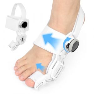 Fefod Correcteur Hallux Valgus, Hallux Valgus Boutons Orthese Corrective avec Molette R&eacute;glable Coussin Gel Doux pour Soulager, Orth&egrave;ses pour Hallux Valgus Plaque De Fixation, Jour Et Nuit, Unisexe (Fefod Direct, neuf)