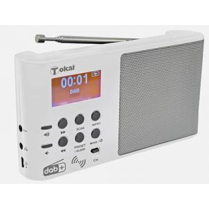 Toka&iuml; Radio Portable FM/Dab+, Bluetooth 5.0, Batterie Lithium 1000mAh, 40 Pr&eacute;s&eacute;lections, &Eacute;cran LCD (MyBestShop, neuf)