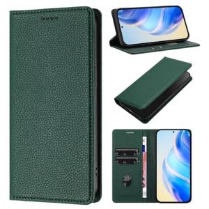 Coque pour Samsung Galaxy J330/J3 2017, Housse en RFID Etui en Cuir PU Portefeuille [Antichoc] [Magn&eacute;tique] [Porte Cartes] [Stand Fonction] Flip Coque (Vert) (TENGLAN, neuf)