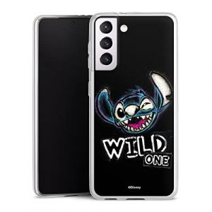 Coque Slim Compatible avec Samsung Galaxy S21 5G Etui Silicone Ultra Fine Coque en Silicone Ultra Fine Lilo & Stitch Produit sous Licence Officielle Disney (DeinDesign - GmbH, neuf)