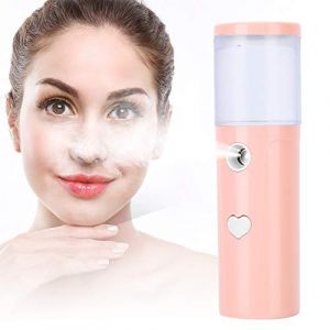Flacon Pulv&eacute;risateur de Brume, Mini Brumisateur Rechargeable par USB, Portable, 30 Ml, Visage, Pulv&eacute;risateur d'hydratation du Visage (Rose) (Tikatarer, neuf)