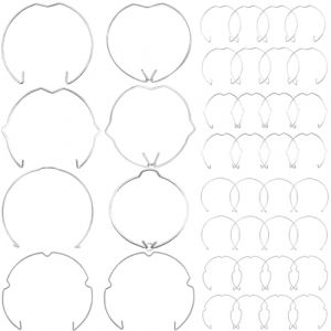 Xiatiaosann Lot 40 anneaux fixation &agrave; ressort pour spot GU10 50 mm MR16 pour spot Downlights, anneau de support d'ampoule, pour la plupart des spots LED, plafonniers, douilles d'ampoules halog&egrave;nes LED (HAAMNING7, neuf)