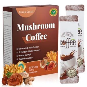 Caf&eacute; Aux Champignons,Caf&eacute; Champignons Adaptogenes,Complexe de champignons en Poudre Bio avec Crini&egrave;re De Lion,Chaga, Reishi,Cordyceps,Plus,caf&eacute; Instantan&eacute; Arabica,100g (DONGCHUANSHUN LIMITED, neuf)
