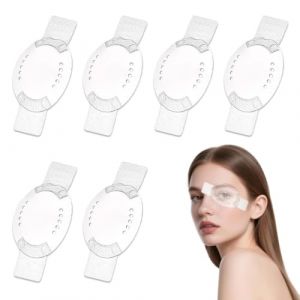 6 Pi&egrave;ces Cache-yeux post-op&eacute;ratoires transparents ventil&eacute;s,Coque pour Oeil, Cache Oeil M&eacute;dical Adulte, Respirant et Ventil&eacute;, cache-&oelig;il respirant pour cache-&oelig;il gauche ou droit, en plastique (Stazsd, neuf)