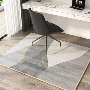 Odot Tapis Chaise de Bureau Carré, Antidérapant et Insonorisé, Moderne Tapis Protection Sol Chaise Bureau Gaming pour Plancher de Bois, Carrelage, Parquet (Style Nordique,120x120cm) (Odot, neuf)