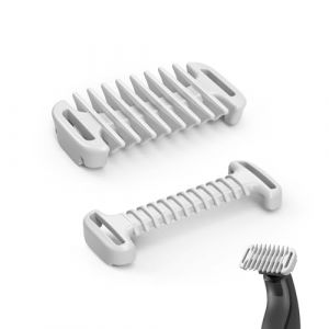 2PC Sabots Protecteur de peau intime et peigne corporel de 3 mm Sabots pour O Blade QP2734 QP2824 QP25XX QP26XX 360 Pro, Accessoire Corps de Tondeuse Rasoir Electrique (QIANCHANG, neuf)