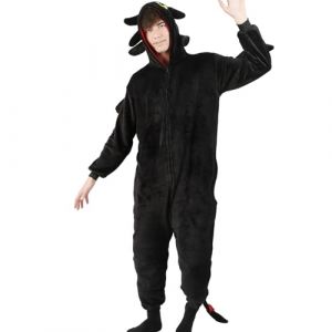 Kitimi - Costume de dragon pour adulte - Combinaison - Pyjama animal - Pyjama relax - Combinaison en peluche - Pour homme et femme - Costume de cosplay - Carnaval - Halloween (W jiehui, neuf)