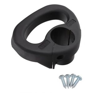 Poign&eacute;e de man&oelig;uvre pour remorque de 48 mm - Roue jockey - Roue d'attelage - Roue d'attelage - Pour caravane, remorque - Rouge/noir (noir non caoutchout&eacute;) (trailer-parts4u, neuf)