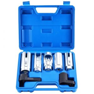 FreeTec 7pcs Douille Sonde Lambda, 22 mm Clé Sonde Lambda, Clé à Douille Demonte Sonde Lambda, Jeu Cle Outils Sonde Lambda pour Voiture (FreeTec, neuf)