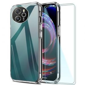 FortiCase Coques pour alcatel V3 Classic avec 2 Verres Tremp&eacute;s,Transparent Silicone Etui,9H Anti-Rayures,Souple TPU Cover Antichoc Housse Anti-Rayures,pour alcatel V3 Classic Protection &eacute;cran - 2G (Lanni Trade, neuf)