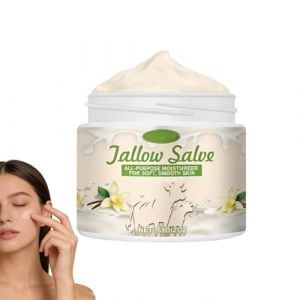 Cr&egrave;me hydratante au suif de b&oelig;uf nourri &agrave; l'herbe, cr&egrave;me fouett&eacute;e au suif pour le visage et le corps, soin nourrissant au suif de b&oelig;uf, baume hydratant intense au suif, cr&egrave;me hydratante au suif (1PCS) (Lumina rouge, neuf)