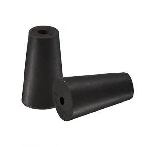 sourcing map Caoutchouc Conique Bouchon 10mm &agrave; 15mm avec Trou Noir pour Bouchons, Li&egrave;ge, Bouchon d'&eacute;gout, Bouchon tuyau d'eau, Bouchons pour instruments exp&eacute;rimentaux 10 Pi&egrave;ces (Weisser Berg, neuf)