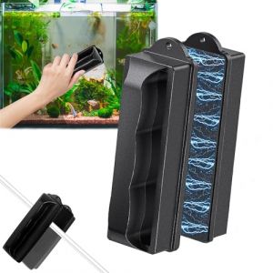 RXKFIGX Aimant Aquarium Nettoyage,Eponge Aquarium Vitre,Forte Nettoyeur de vitre magnétique,Aimant Aquarium,Eponge Aquarium Nettoyage Brosse Magnétique Aquarium pour Bocal Poisson (kuyishop, neuf)