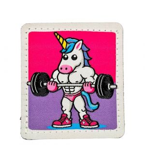 Patch Brodé Drapeau Licorne aux Couleurs Officielles - Écusson Motard - Patch Licorne (Pandidui23, neuf)