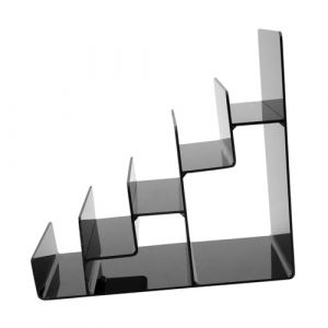 LOORGVEL Pr&eacute;sentoir Escabeau &agrave; Niveaux Noir pour Maquillage et Cosm&eacute;tiques Rangement Pratique pour Porte-monnaie et Accessoires &Eacute;tag&egrave;re de Salle de Bain Organiseur Multifonction (YANJHG, neuf)