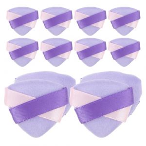 Cabilock Lot de 20 &Eacute;ponges &agrave; Maquillage Triangulaires en Velours Bleu Mini Taille Double Ruban pour Poudre et Fond de Teint Outil Pr&eacute;cis et Portable pour Application Visage et Contour (Thomas Zack Yang, neuf)