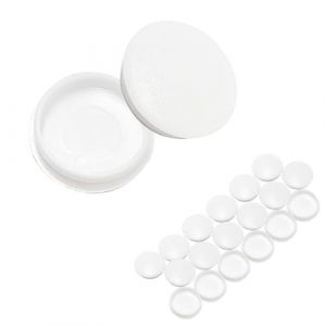 Qrity 15 Pi&egrave;ces Caches Trou Rond, Bouchons en Plastique, Cache Trou Meuble Blanc, Cache Trou, Capuchon de Protection pour Trous de Per&ccedil;age, 30MM (Qrity, neuf)