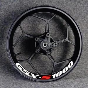 DTSGCX Kit d'autocollants Autocollant De Roue De Moto Autocollant Étanche pour Suzuki GSXS1000 Gsxs/1000/R/S1000/S Autocollant Réfléchissant De Jante(Style 9) (xiaochuan555, neuf)