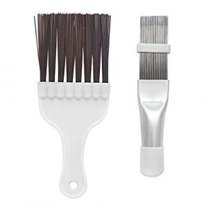 2 Pi&egrave;ces Brosse De Nettoyage Condenseur Climatiseur Nettoyant &Agrave; Ailettes AC Fouet Bobine R&eacute;frig&eacute;rateur Nettoyage Peigne Fin Comprenant Peigne Ailettes/condensateur (AIDUAN, neuf)