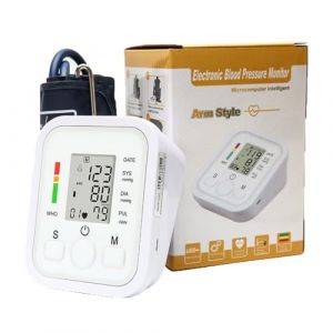 Lvozize Tensiometre Bras, Professionnel Tensiomètre Bras Électronique Brassard Tensiometre Moniteur de tension artérielle automatique Mémoire 2 Utilisateur Ecran LCD et Brassard Réglable (yuxigenglingdianzishangwuyouxiangongsi, neuf)