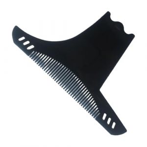 Peigne Pochoir Barbe Homme – 6in1 Barber Tools Pochoir à Barbe | Outil de Mise en Forme de Barbe | Beard Shaping Template Tool & Comb pour un Style de Barbe Précis et Net (anhemary, neuf)