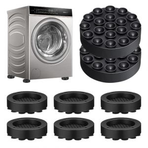 Amortisseur de vibrations pour machine à laver : 8 pièces tapis antidérapant universel machine à laver, amortisseur de vibrations en caoutchouc, amortisseur de vibrations pour machine à laver pour (BAOBAOBAOB, neuf)