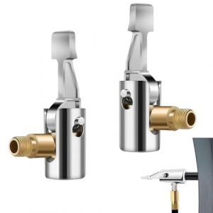 JUGUTA 2 Pi&egrave;ces 8 Mm Adaptateur De Valve De Voiture, Embout De Gonflage Embout Gonfleur Air Chuck Adaptateur De Valve De Voiture Valve De Pneu Clip De Pompe &Agrave; Air De Valve De V&eacute;lo Pour Valves (ROXYROX FASHION, neuf)
