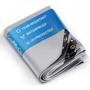 UMBRELLA® Bâche Premium Imperméable [300x500cm]–Résistante aux UV [650 g/m²] Bâche de Camion avec Œillets,Bâche en PVC pour Bois,Jardin,Toit & Construction–Bâche de Protection Hivernale–Gris–15m² (Umbrella GmbH, neuf)