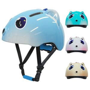 Shinmax Casque de v&eacute;lo pour enfant - Casque de skate 3D pour gar&ccedil;on et fille de 3 &agrave; 6 &agrave; 8 &agrave; 10 ans - Pour draisienne, skateboard, scooter, scooter - Taille r&eacute;glable (bleu) (Tongyang Business, neuf)
