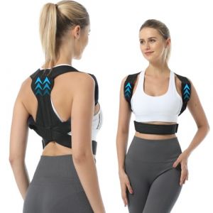 BraceTop Posture Correcteur Dos, Redresseur De Dos, Ceinture Dos Posture Femme Homme, Réglable Ceinture Dorsale Support, Maintien du Dos Droit Épaules, Ceinture Lombaire Respirante, Soulage le Douleur (SJZTP, neuf)