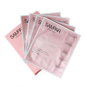 4 Masques Collagène Visage Korean SAMPAR - Masque Hydrafuse Coréen 4h- Traitement des rides, éclat, hydratation intense- Bio-Collagène & Acide Hyaluronique | Pack de 4 (Parlabo Sampar, neuf)