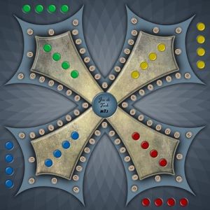 MTJ&reg; Tapis Jeux Tock 60 x 60cm - Jersey n&eacute;opr&egrave;ne - Fabriqu&eacute; en France (Occitane 4 Joueurs) (mtj, neuf)