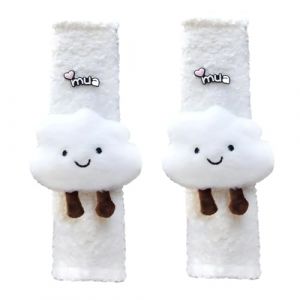 JYNVO Protege Ceinture Voiture Enfant Prot&egrave;ge Ceinture Enfant 2 Pi&egrave;ces Set de Prot&egrave;ge - Ceinture Voiture Enfant - Motifs Nuages - Protection pour Enfants dans la Voiture (ROBFLOR MARKET CARS, neuf)