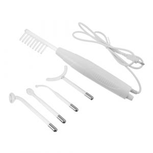 Healvian Instrument de beaut&eacute; d'&eacute;lectroth&eacute;rapie machine faciale portative baguette haute fr&eacute;quence pour le visage machine faciale &agrave; usage domestique stimulateur du cuir chevelu White (Pxinyao, neuf)