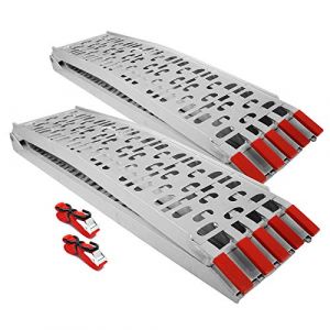 Wiltec Lot de 2X Rampe de Chargement Pliable 2260 x 295 mm &ndash; capacit&eacute; de Charge Max. 820 kg &ndash; Profil &agrave; Trous &ndash; en Aluminium &ndash; Rampe d'acc&egrave;s Utilitaire Moto ATV Quad remorque (Wiltec Wildanger Technik GmbH, neuf)