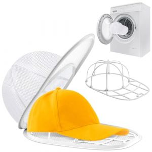 Lave Casquette Machine a Laver Casquette de Baseball Cadre de Lavage pour Buanderie Vaisselle Filet de Lavage Bouchons de Nettoyage Fixes Filet Linge Machine à Laver Porte Casquette (HFELDT, neuf)