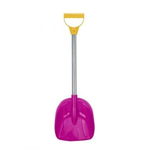 Pelle &agrave; Neige pour Enfant avec Manche en Acier Inoxydable Taille Enfant Pelle Durable pour la Neige Poign&eacute;e Confortable en D Poign&eacute;e en m&eacute;tal Robuste 23 Pouces Plastique Creuser du Sable (One Size) (iunsea, neuf)