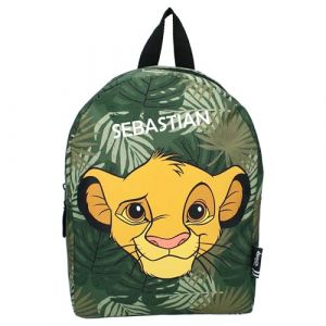 Sac à dos Disney Le Roi Lion Simba, petit sac à dos de maternelle pour enfants, avec 2 compartiments, personnalisable (minimutz, neuf)