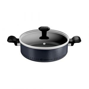 Tefal Faitout So'Light So'Light 24 cm | Casserole légère à induction | Revêtement anti-adhésif sûr | Chauffage rapide | Technologie Light Tech | Garantie 2 ans | H0567042 (Kazomia, neuf)