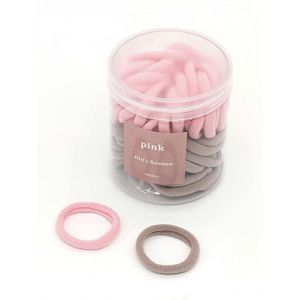 (Rose) 50 élastiques pour cheveux pour femme, homme ou fille – Disponible en différentes couleurs – Douces, ne tirent pas ou n'abîment pas les cheveux (13 di Ilaria, neuf)