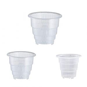 Pot de Plantes en Plastique, 3 Pièces Pot D'orchidée, Pot pour Orchidée en Plastique Transparent, Pot à Orchidée avec Trous, pour Jardinage, Maison, Bureau, Plantes et Fleurs, 10cm / 12cm / 15cm (Wuuooei Direct, neuf)