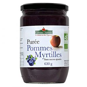 Coteaux Nantais - Pur&eacute;e pommes myrtilles 630G (ETIKBIO, neuf)