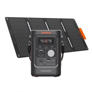 Jackery Explorer 300D G&eacute;n&eacute;rateur Solaire Portable avec 40W Panneau Solaire, 288Wh Batterie LFP Ultra-L&eacute;ger, C&acirc;ble 2 en 1 pour Porter et Charger, 5 Portes USB-C/USB-A/CC 300W pour Plein Air,T&eacute;l&eacute;travail (Jackery France, neuf)