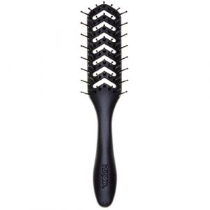 Denman Flexible Vent Brush for Blow Drying - Styling Hair Brush for Wet Dry Curly Thick Straight Hair - For Women and Men (Black), (F200TEPT) (Denman Brush., neuf)