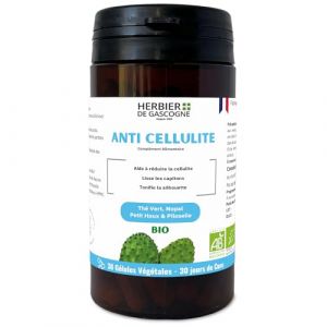 Anti-Cellulites Bio | 1 gélule par jour | 30 gélules | Composition Exclusive | Thé vert | Nopal | Petit Houx | Piloselle | 100% naturel | L'HERBIER DE GASCOGNE | Herboriste depuis 1985 (HERBIER DE GASCOGNE, neuf)