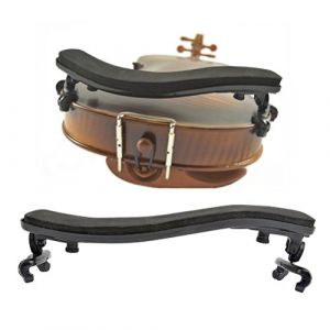 TIMESETL Épaulière pour Violon 3/4 et 4/4, Repose Epaule Coussin Mentonniere Violon Shoulder Rest en Caoutchouc avec Pieds Réglables, Support Épaule 3/4 et 4/4 pour Débutants et Professionnels (TXJ-EU, neuf)